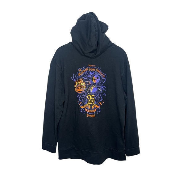 Disneyland The Nightmare Before Christmas Jack Skellington 25 Years Hoodie - Picture 6 of 11